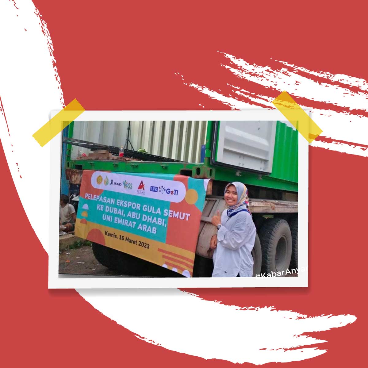 Pemberangkatan 300 pcs Gula Semut PT Anugrah Mahkota Bumi ke Uni Emirat Arab March 18, 2023