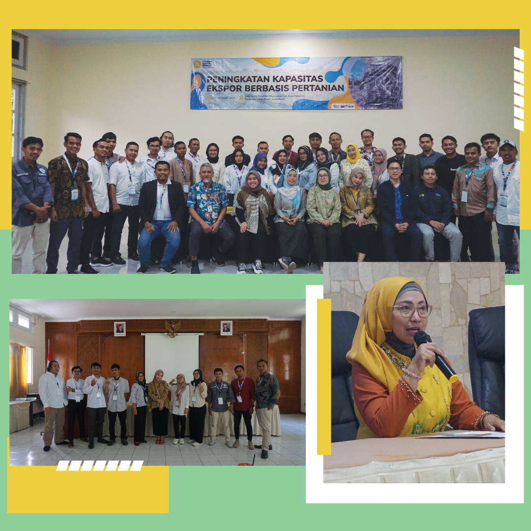 Peningkatan Kapasitas Ekspor Produk Berbasis Pertanian di PPMKP, Tirta Ciawi, Bogor, Jawa Barat, bersama Kementrian Pertanian. November 4-7, 2023