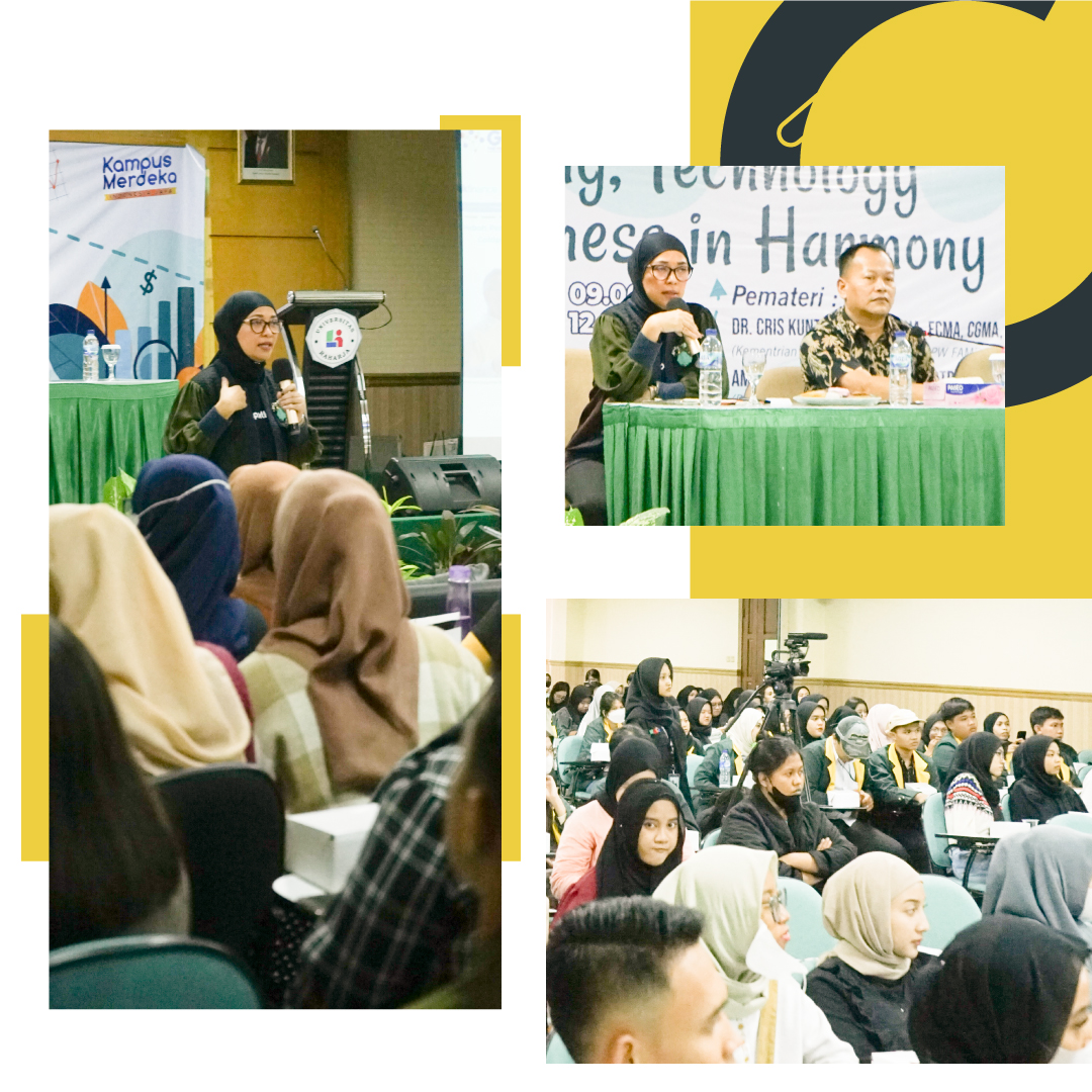 Seminar "Accounting, Technology, and Business in Harmony" di Universitas Raharja, Tangerang. November 16, 2023