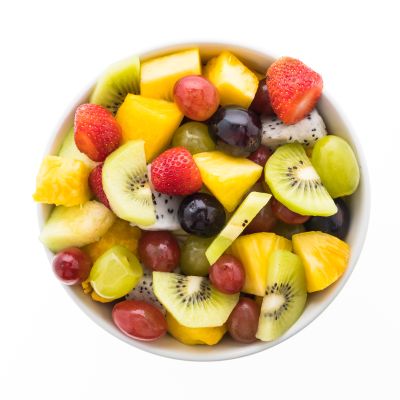 Ilustrasi makanan sehat salad buah.