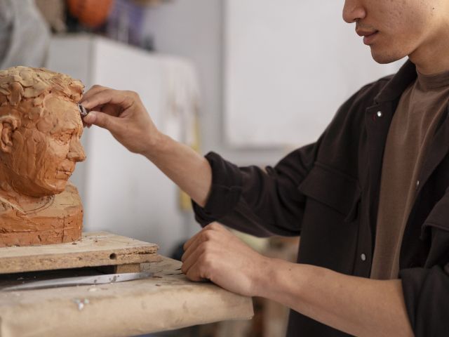 Ilustrasi Bisnis Startup Bidang Seni Patung